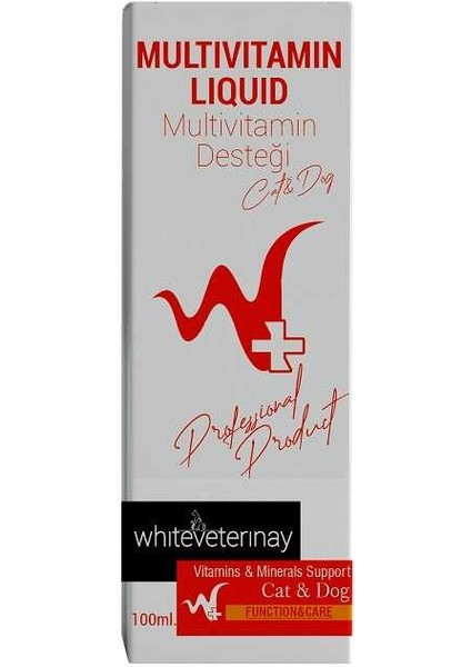 Whiteveterinay Multivitamin Liquid Cat&dog 100 ml ( Kedi ve Köpekler Için Multivitamin Desteği )