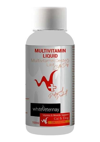 Whiteveterinay Multivitamin Liquid Cat&dog 100 ml ( Kedi ve Köpekler Için Multivitamin Desteği )