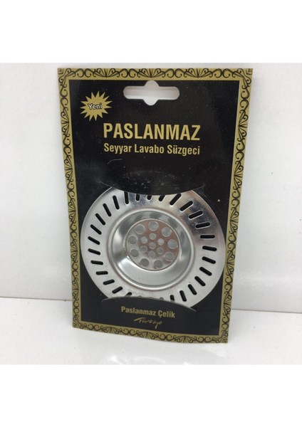 Paslanmaz Lavabo Süzgeci 7 cm