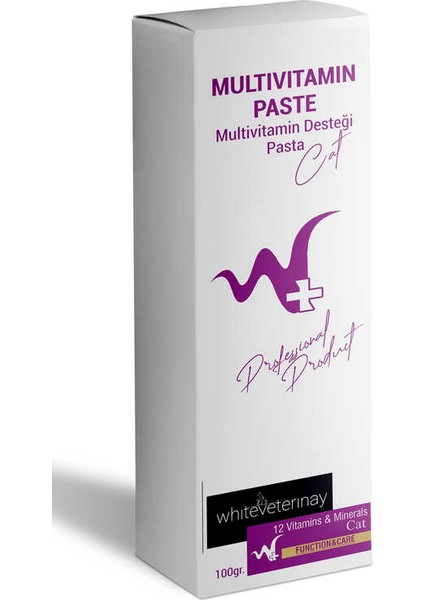 Whiteveterinay Multivitamin Cat Paste 100 gr ( Kediler Için Multivitamin Macunu )