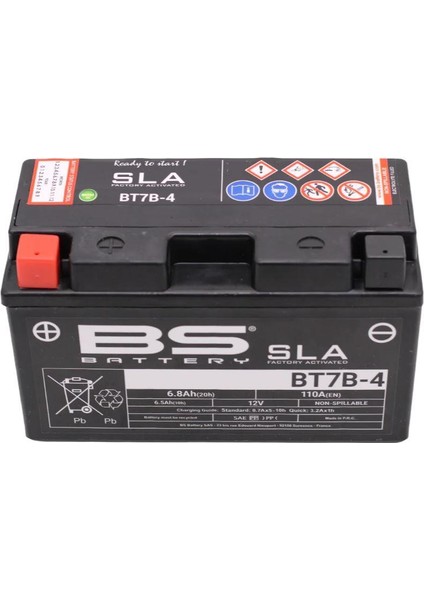 BS Battery Bs BT7B-4 Sla 2013-2019 Ducati Panigale 899 Uyumlu Akü Jel Akü