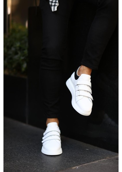 - Beyaz Deri Cırtlı Sneakers Erkek Ayakkabı fiyatları