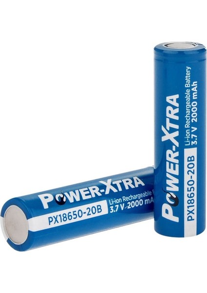 PX18650-20B 3.7V 2000MAH Li-Ion Şarjlı Pil