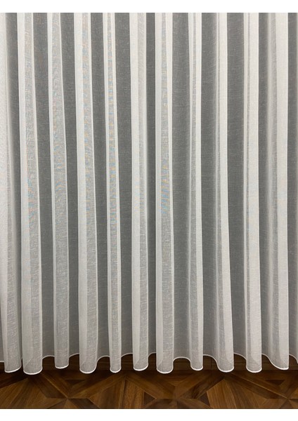 Taç Naturel Keten Ekru 1/3 Sık Pile Tül Perde Tek Kanat - Ekru 340 x 260 cm fırsatları