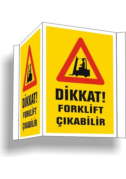 Panoramik Dikkat Forklift Çıkabilir Levhası