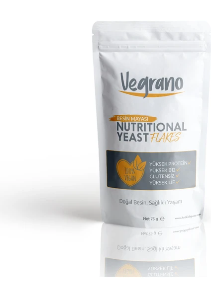 Nutritional Yeast Flakes (Besin Mayası) 75 Gr