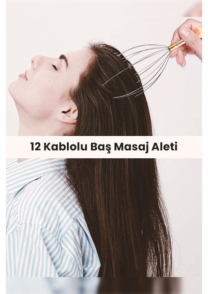Kafa Masaj Aleti Bokoma Baş Boyun Saç Kaşıma Teli Mujgan