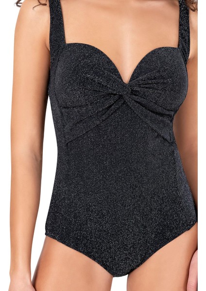 Kadın Siyah Simli Mayo fiyatları