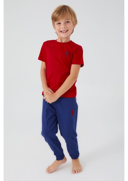 Chirping Kırmızı Erkek Çocuk Kısa Kol Pijama Takım