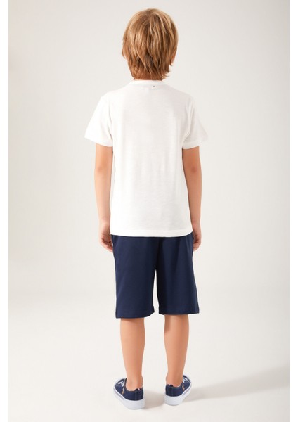 Live Naturals Krem Erkek Çocuk Bermuda Takım indirimleri