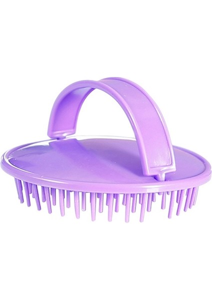 10 Adet Kafa Masaj Fırçası Ev Sahibi Kafa Derisi Temizleme Fırçası (Mor) (Yurt Dışından)