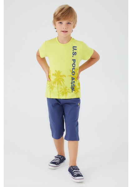 Pomegranate Flower Limon Erkek Çocuk Kapri Takım modelleri