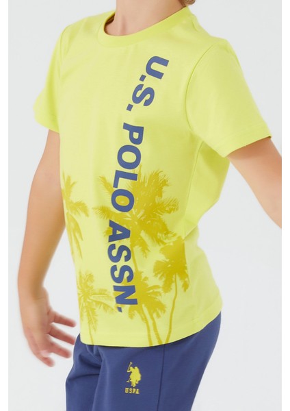 Pomegranate Flower Limon Erkek Çocuk Kapri Takım fırsatları