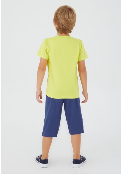 Pomegranate Flower Limon Erkek Çocuk Kapri Takım indirimleri