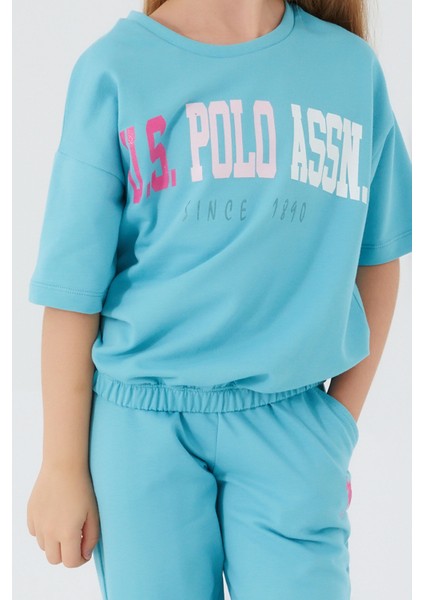 Sea Blue Turkuaz Kız Çocuk Kısa Kol Pijama Takım fırsatları