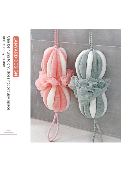 Banyo Topu Ovalama Geri Banyo Havlusu Uzun Köpük Net Banyo Fırçası (Pembe) (Yurt Dışından) modelleri