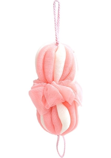 Banyo Topu Ovalama Geri Banyo Havlusu Uzun Köpük Net Banyo Fırçası (Pembe) (Yurt Dışından) fırsatları