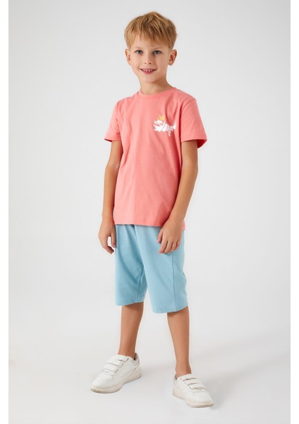 Just Surf Pembe Erkek Çocuk Kapri Takım