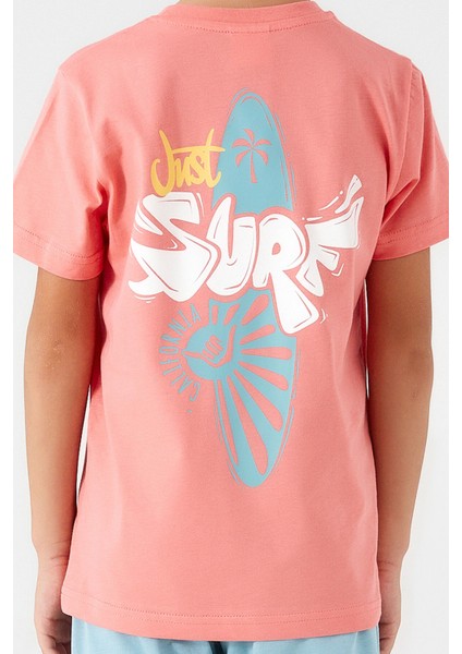 Just Surf Pembe Erkek Çocuk Kapri Takım