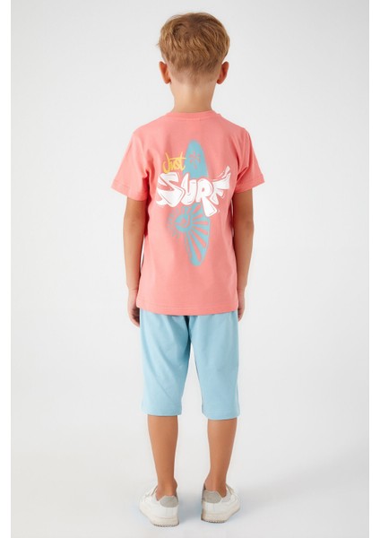 Just Surf Pembe Erkek Çocuk Kapri Takım