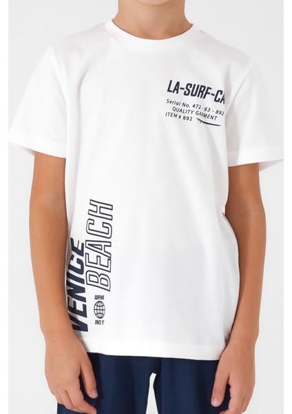 Summer Krem Erkek Çocuk Kısa Kol Pijama Takım fırsatları