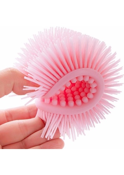 2 Adet Silikon Kafa Duş Masaj Fırçası Yumuşak Bebek Banyo Fırçası (Pembe) (Yurt Dışından)