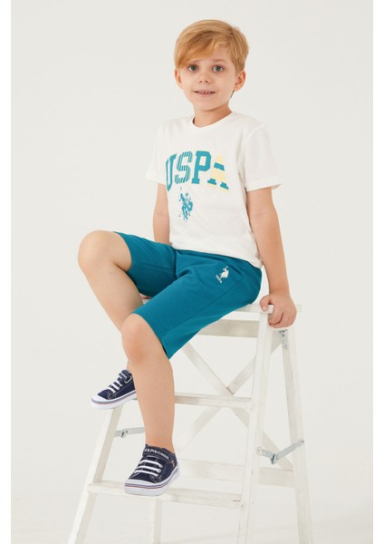 Intensely Comfortable Krem Erkek Çocuk Bermuda Takım