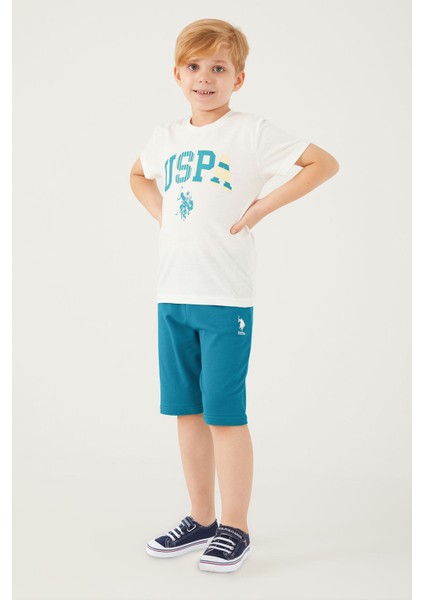 Intensely Comfortable Krem Erkek Çocuk Bermuda Takım