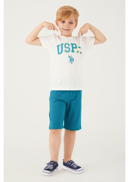 Intensely Comfortable Krem Erkek Çocuk Bermuda Takım
