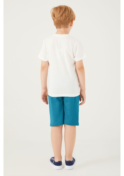Intensely Comfortable Krem Erkek Çocuk Bermuda Takım