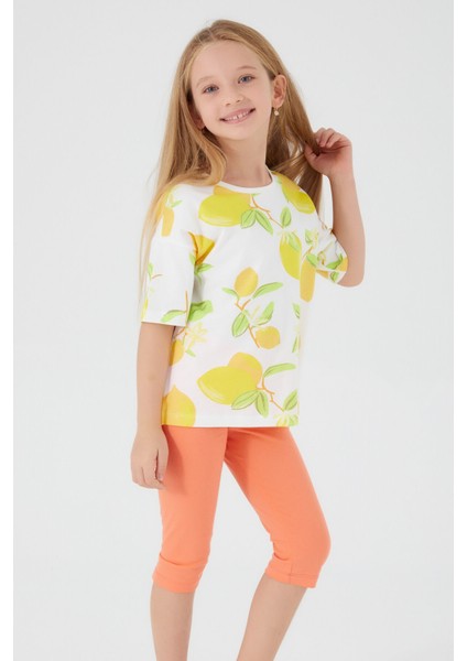 Lemon Krem Kız Çocuk Kapri Takım fiyatları