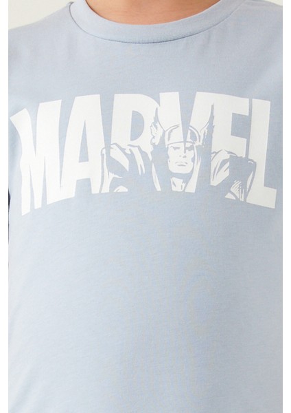 Captain America Gökyüzü Mavisi Erkek Çocuk Bermuda Takım fiyatları