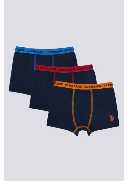 U.S. Polo Assn. Erkek Çocuk 3'lü Boxer