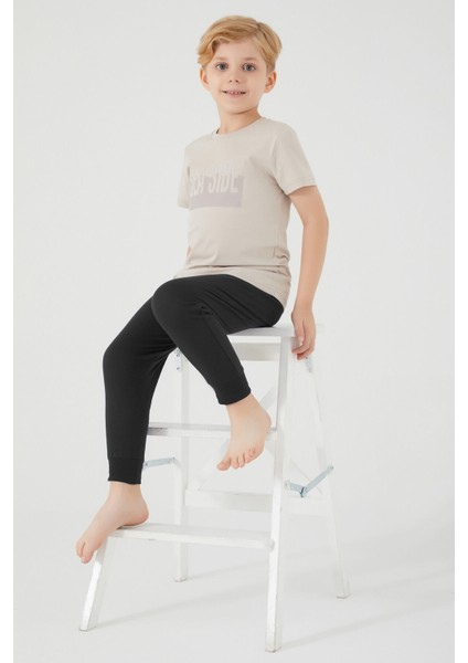 Sea Side Kum Erkek Çocuk Kısa Kol Pijama Takım