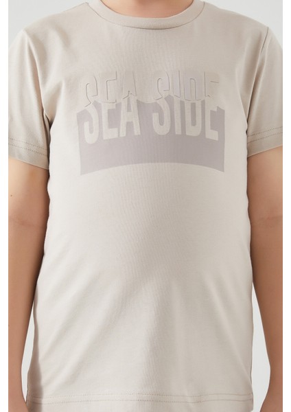 Sea Side Kum Erkek Çocuk Kısa Kol Pijama Takım