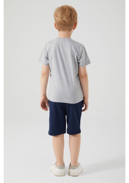 Comics Gri Erkek Çocuk Bermuda Takım modelleri