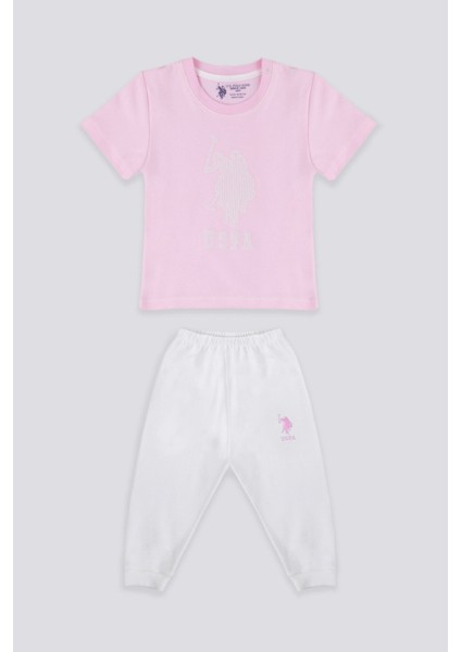 Light Tones Pink Açık Pembe Bebek T-shirt Takım