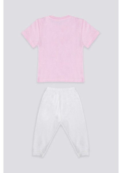 Light Tones Pink Açık Pembe Bebek T-shirt Takım fırsatları