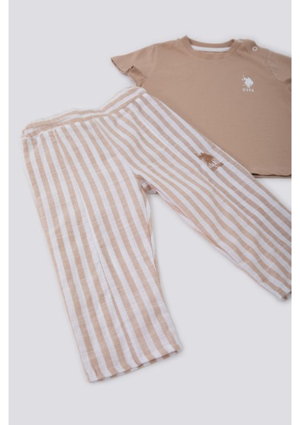 Delicate Light Texture Açık Kahverengi Bebek T-shirt Takım fiyatları