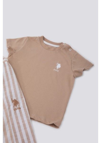 Delicate Light Texture Açık Kahverengi Bebek T-shirt Takım modelleri