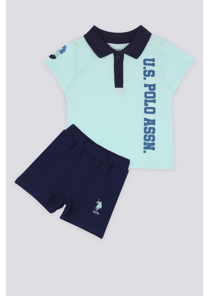 Azure Açık Yeşil Bebek Polo Yaka T-shirt Takım fiyatları