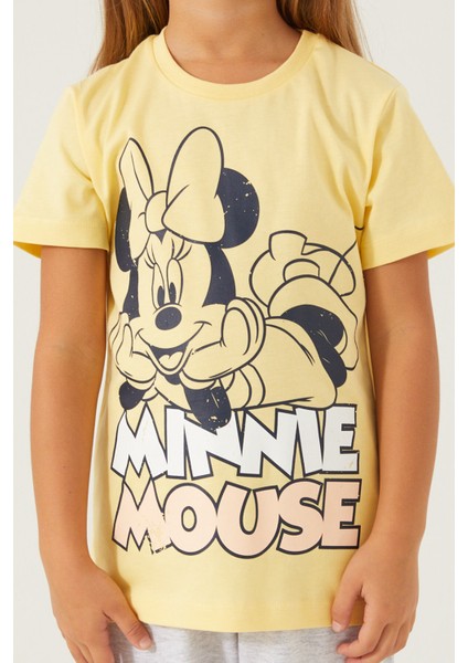 Sweet Candy Minnie Sarı Kız Çocuk Kapri Takım fiyatları