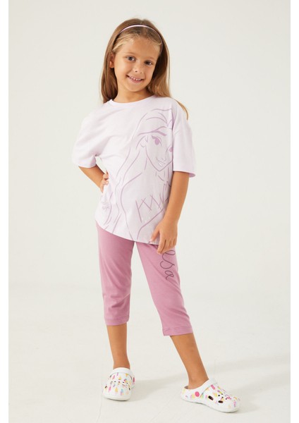 True Heart Açık Lila Kız Çocuk Tayt Takım