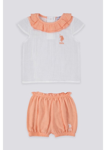 Light Texture Krem Somon Bebek T-shirt Takım