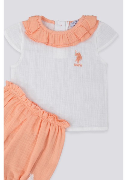 Light Texture Krem Somon Bebek T-shirt Takım modelleri