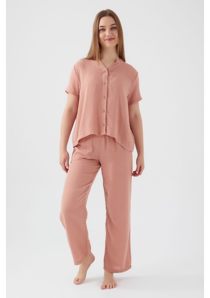 Innocence Pembe Kadın Kısa Kol Pijama Takım