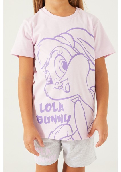 Looney Tunes Lola Bunny  Gül Kurusu Kız Çocuk Şort Takım