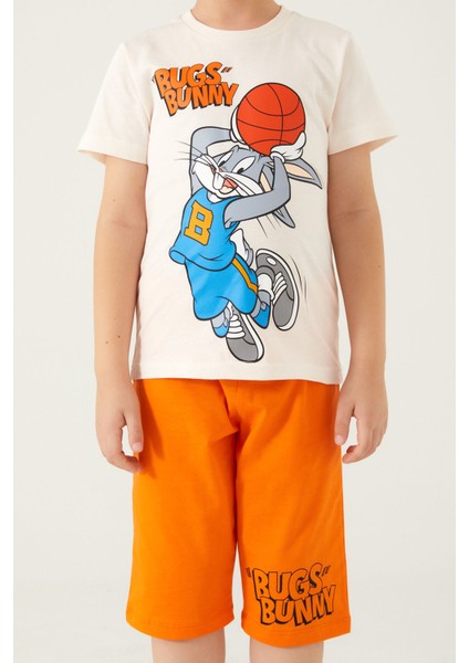 Basketball Beyaz Erkek Çocuk Kapri Takım