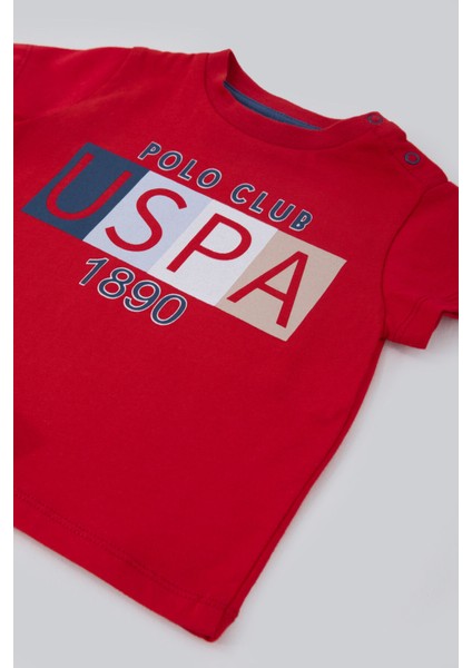 Soft Textured Kırmızı Bebek T-shirt Takım modelleri