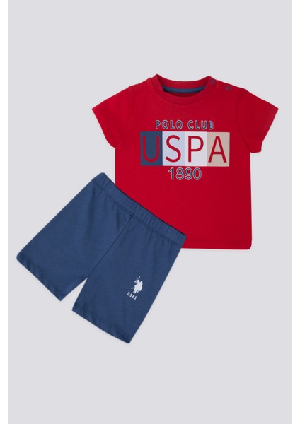 Soft Textured Kırmızı Bebek T-shirt Takım fırsatları